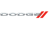 The dodge logo on a white background, showcasing our Certified PDR Training.