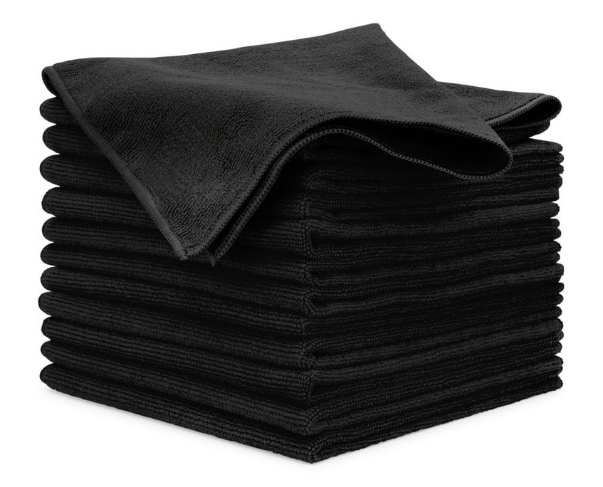 Black Microfiber Towels