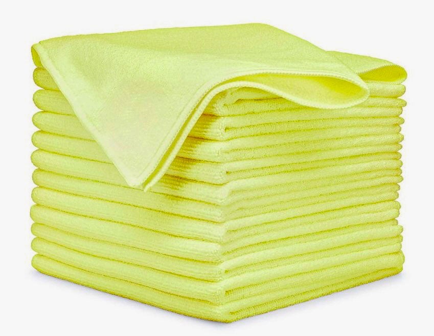 Yellow Microfiber Towels